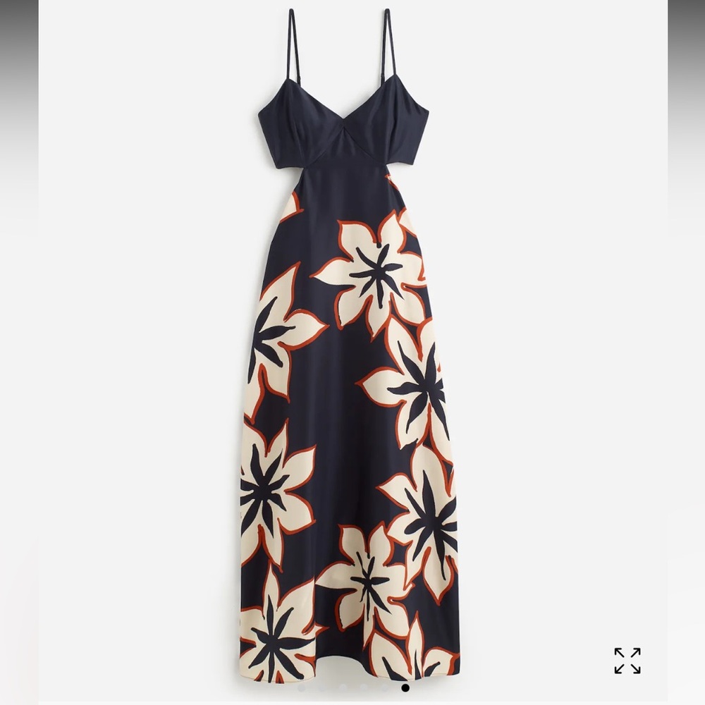 NWT Madewell Women’s Open-Back Maxi Dress in Silk Floral Size 0 - Picture 5 of 10